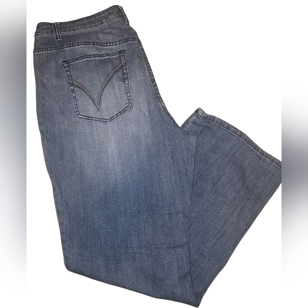 Venezia Lightwash Straight Leg Mom Jeans, Size 18 Reg - Picture 2 of 5
